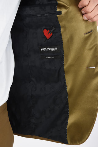 Two Button Skinny Fit Suit with Peaked Lapel