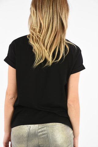 Stretch Cotton Jewel Crew-Neck T-Shirt