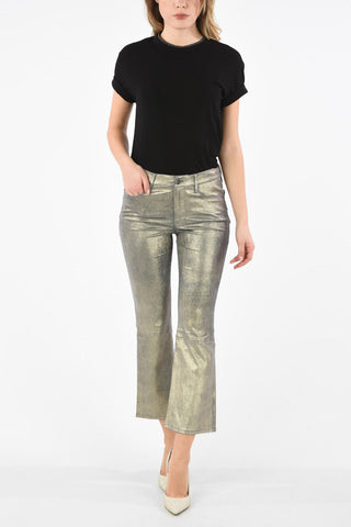 Stretch Cotton Jewel Crew-Neck T-Shirt