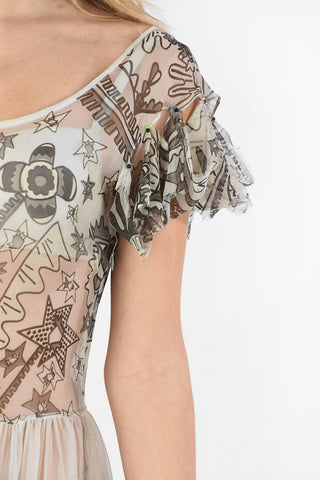 Silk Unstructured Layered Dress