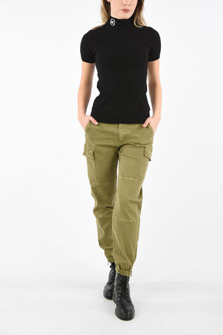 Slim Fit Turtleneck Sweater with Back Zip Closure