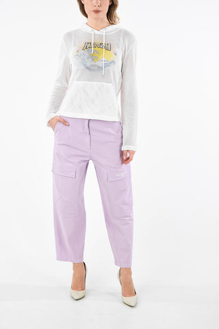 Felpa Hoodie in Cotone a Rete 