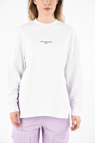 Cotton Unstructured Crew-Neck Sweatshirt