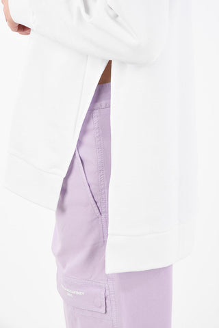 Cotton Unstructured Crew-Neck Sweatshirt