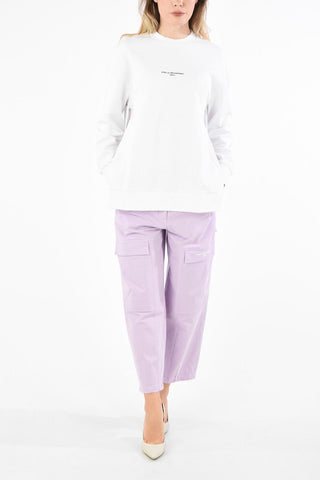 Cotton Unstructured Crew-Neck Sweatshirt