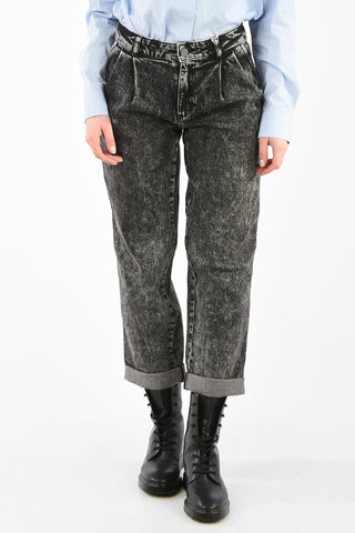 Double Pleat Peg Jeans