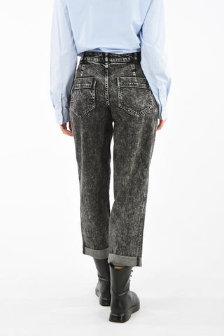 Double Pleat Peg Jeans