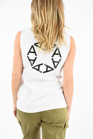 Printed Cotton Sleeveless A SPHERE Top