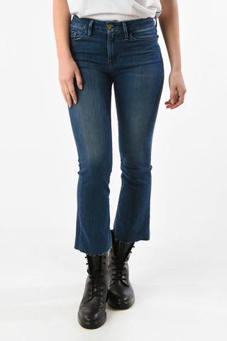 High Waist Crop Boot Cut jeans