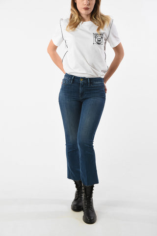 High Waist Crop Boot Cut jeans