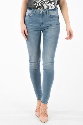 Jeans Skinny Fit SELMA a Vita Alta in Cotone Stretch