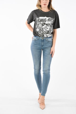 Jeans Skinny Fit SELMA a Vita Alta in Cotone Stretch