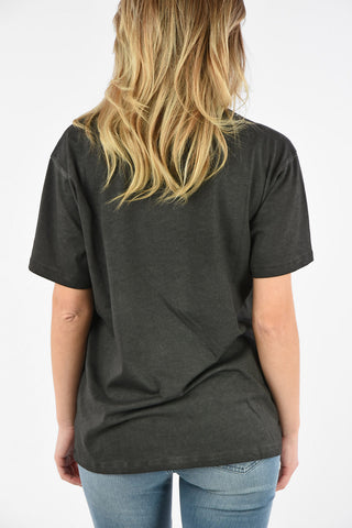 T-Shirt Oversize in Cotone con Stampa
