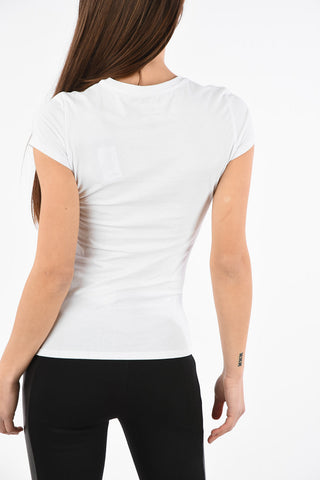 ARMANI EXCHANGE Glitter Logo-Print T-shirt