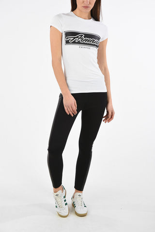 ARMANI EXCHANGE Glitter Logo-Print T-shirt
