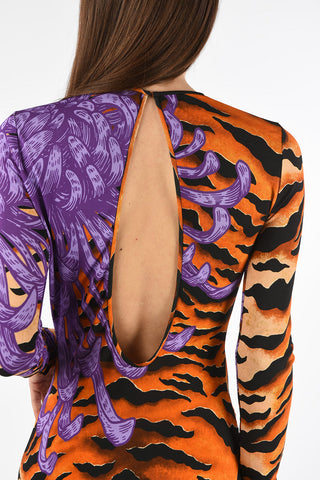 Open Back Floor Bodycon Dress