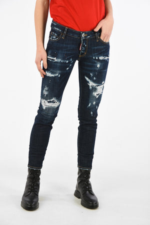 Distressed Cropped Jeans JENNIFER