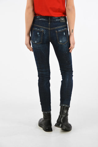 Distressed Cropped Jeans JENNIFER