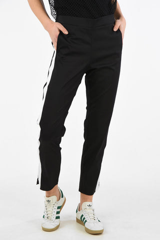 ARMANI EXCHANGE Pantalone Piping Cropped con Elastico in Vita