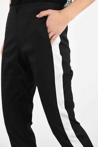 ARMANI EXCHANGE Pantalone Piping Cropped con Elastico in Vita