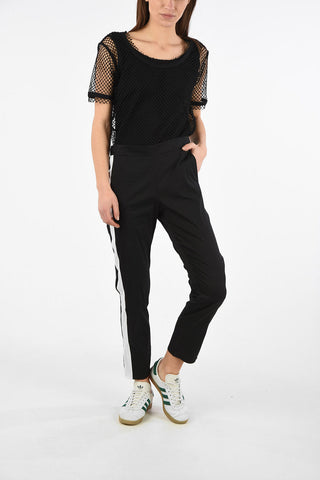 ARMANI EXCHANGE Pantalone Piping Cropped con Elastico in Vita