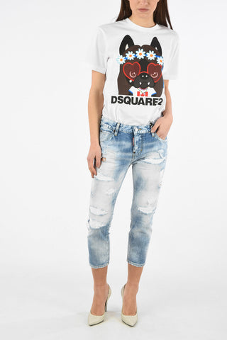 Distressed Cropped COOL GIRL Jeans