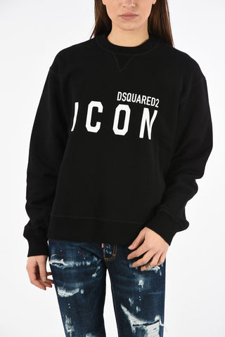 ICON Logo-Print Crew-Neck COOL FIT Sweatshirt