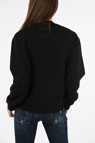 ICON Logo-Print Crew-Neck COOL FIT Sweatshirt