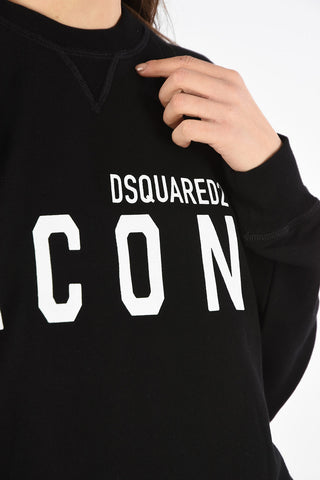 ICON Logo-Print Crew-Neck COOL FIT Sweatshirt