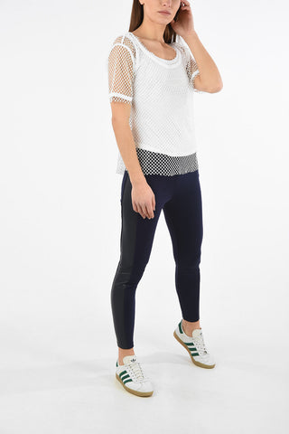 ARMANI EXCHANGE Openwork Crew-neck T-shirt