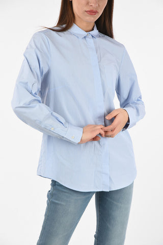 WEEKEND Pinstriped FAUSTA Hidden Closure Shirt
