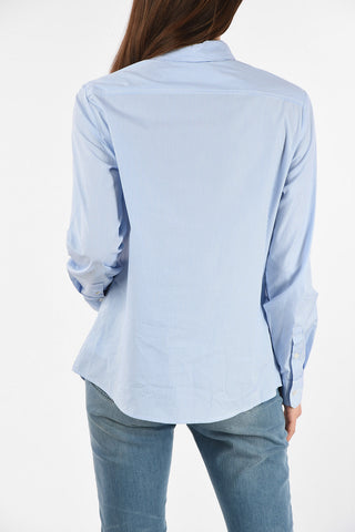 WEEKEND Pinstriped FAUSTA Hidden Closure Shirt