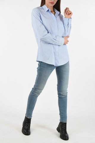 WEEKEND Pinstriped FAUSTA Hidden Closure Shirt