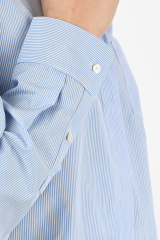 WEEKEND Pinstriped FAUSTA Hidden Closure Shirt