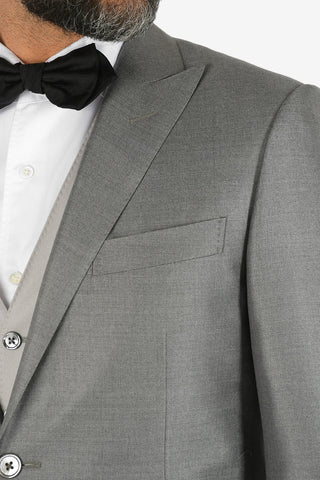 silk and virgin wool 3 piece waistcoat CERIMONIA LEADER suit