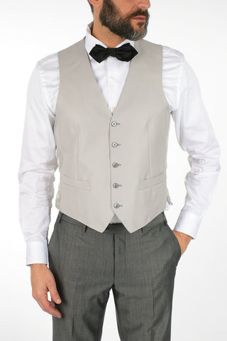 silk and virgin wool 3 piece waistcoat CERIMONIA LEADER suit