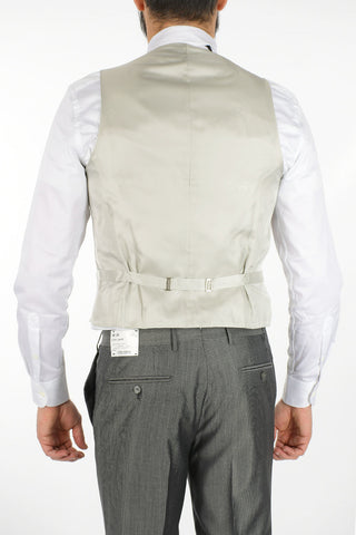 silk and virgin wool 3 piece waistcoat CERIMONIA LEADER suit