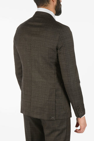 CC COLLECTION  REWARD tattersall check virgin wool suit