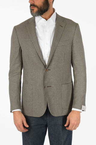 blazer GATE mini check in lana vergine