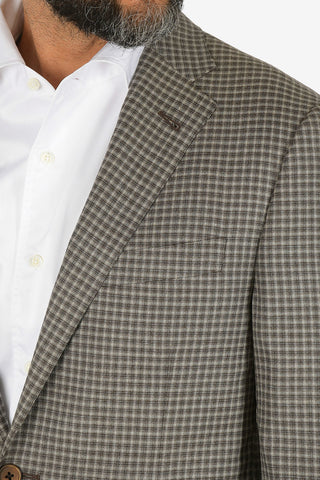 blazer GATE mini check in lana vergine