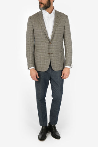 blazer GATE mini check in lana vergine
