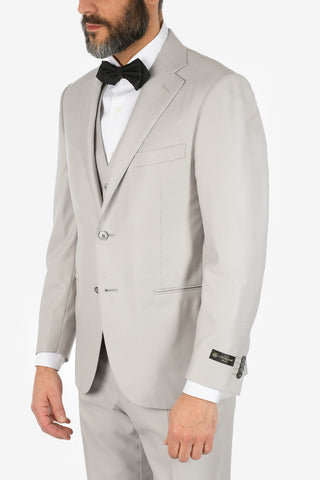 silk and virgin wool 3 piece waistcoat CERIMONIA LEADER suit