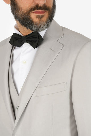 silk and virgin wool 3 piece waistcoat CERIMONIA LEADER suit