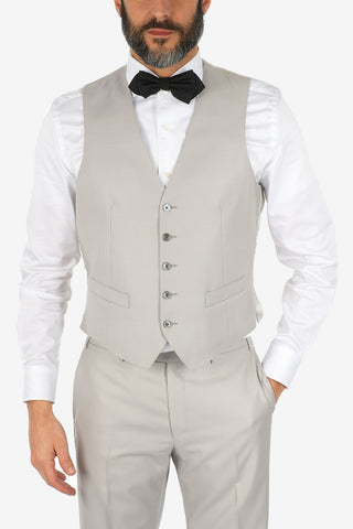 silk and virgin wool 3 piece waistcoat CERIMONIA LEADER suit