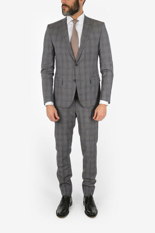 CC COLLECTION abito RESET plaid in lana vergine