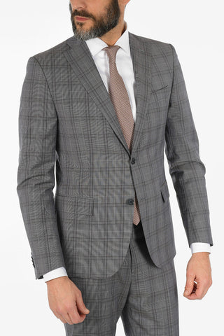 CC COLLECTION abito RESET plaid in lana vergine