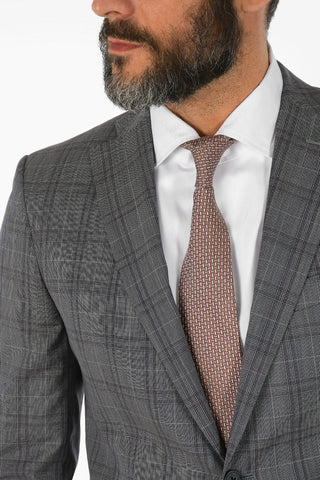 CC COLLECTION abito RESET plaid in lana vergine