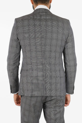 CC COLLECTION abito RESET plaid in lana vergine