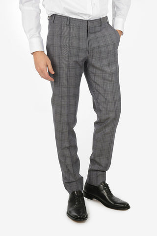 CC COLLECTION abito RESET plaid in lana vergine