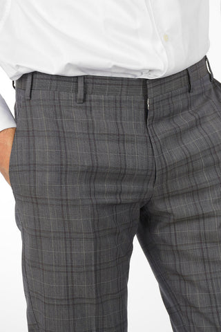 CC COLLECTION abito RESET plaid in lana vergine